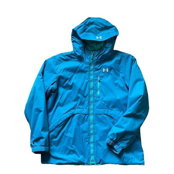 UNDER ARMOUR Insulated Jacket Blue White Size Youth XL - Picture 1 of 10